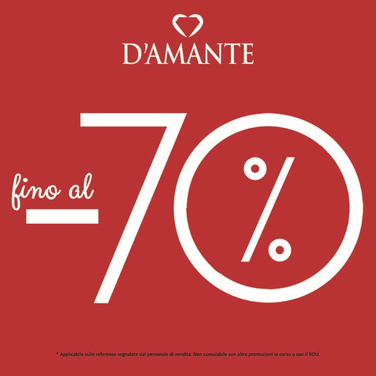 Fino al -70% da D'Amante